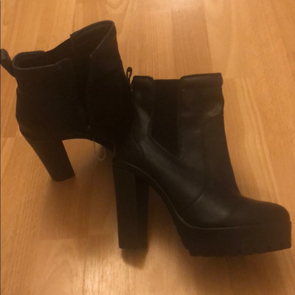 Black Heeled Booties